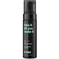 b.tan Dark Self Tanner | Fake It Till You Make It - Fast, 1 Hour Sunless Tanner Mousse, No Fake Tan Smell, No Added Nasties, Vegan, Cruelty Free, 6.7 Fl Oz