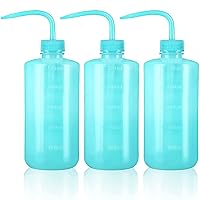 Oubest Squeeze Washing Bottle Succulent Watering Bottle Blue Water Squirt Irrigation Bottle Squeeze Sprinkling Can Plastic Wash Plant Bottle 500ml 3pc