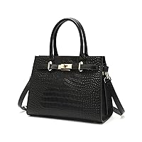 Genuine Leather Purses and Handbags for Women Crocodile Pattern Satchel Top Handle Shoulder Bags Crossbody Bag Tote Bag