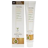 One n Only Argan Oil Permanent Color Cream - 5N Light Natural Brown Hair Color Unisex 3 oz