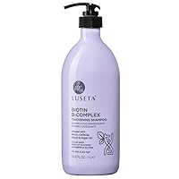 Luseta Biotin B-Complex Thickening Shampoo for Hair Growth and Strengthener - Hair Loss Treatment for Thinning Hair With Biotin Caffein and Argan Oil for Men & Women - All Hair Types 33.8oz