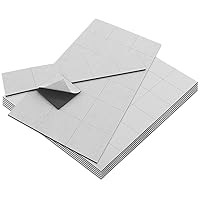 Master Magnetics ZGN60APAADCR4X6X6 Flexible Magnet Squares with Adhesive Back, 1/16