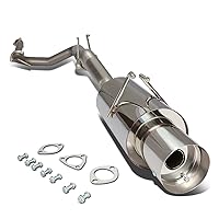 DNA MOTORING CBE-HC06SI Stainless Steel Cat Back Exhaust System [Compatible with 06-11 Honda Civic si FG2 COUPE]