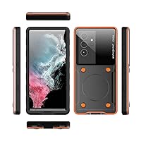 360 Full Cover Shockproof Underwater Photography Touch Screen Waterproof Slim Case Pouch for Bike, Swimming, for 6.9 Inch Below Smartphone Black