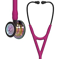 3M Littmann 6241, Cardiology IV™ Diagnostic Stethoscope, High Polish Rainbow-Finish Chestpiece, Raspberry Tube, Smoke Stem and Smoke Headset, 27 inch