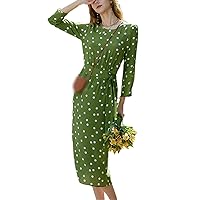 Long-Sleeved Dress Early Spring Women's Clothing Summer Inner Waist Slimming Silk Wrap Hip Skirt