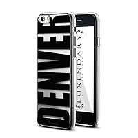 Black Bold Denver | Luxendary Chrome Series Designer case for iPhone 6/6s in Silver Trim