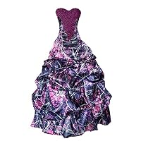 YINGJIABride Muddy Camo Quinceanera Prom Dresses Ball Gown Bridal Party Dress Pick Ups