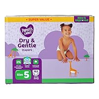 Parent's Choice Diapers, Dry & Gentle Diapers Size 5 - Super Value 162 Count