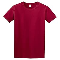 Gildan Men's Softstyle Taped Neck Short Sleeve T-Shirt_Cardinal_Medium