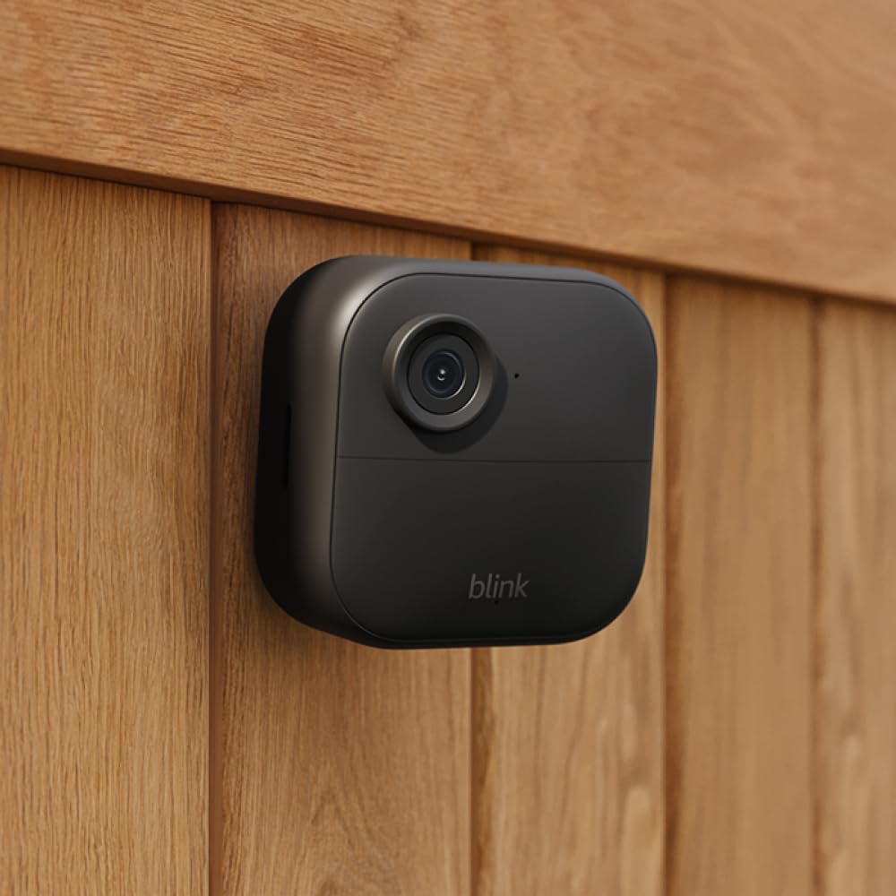 Blink Whole Home Bundle – Video Doorbell system (black), Outdoor 4 camera (black), and Mini camera (white) | HD video, motion detection, Works with Alexa