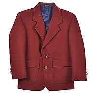 Rifle Husky Single-Breasted Unisex School Blazer - burgundy, 10h