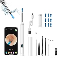 Black Swan Distributors - Ear Wax Removal Kit with Camera - 1080p HD Resolution + Six LED Lights - Compatible with iOS & Android - Includes USB-C Charging Cord