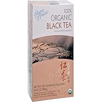Organic Black Tea, 100 Tea Bags – 100% Organic Black Tea – Unsweetened Black Tea – Lower Caffeine Alternative to Coffee – Herbal Health Benefits