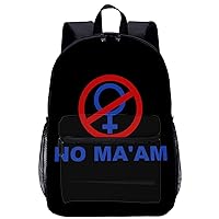 NO MA'AM 17 Inch Laptop Backpack Lightweight Work Bag Business Travel Casual Daypack