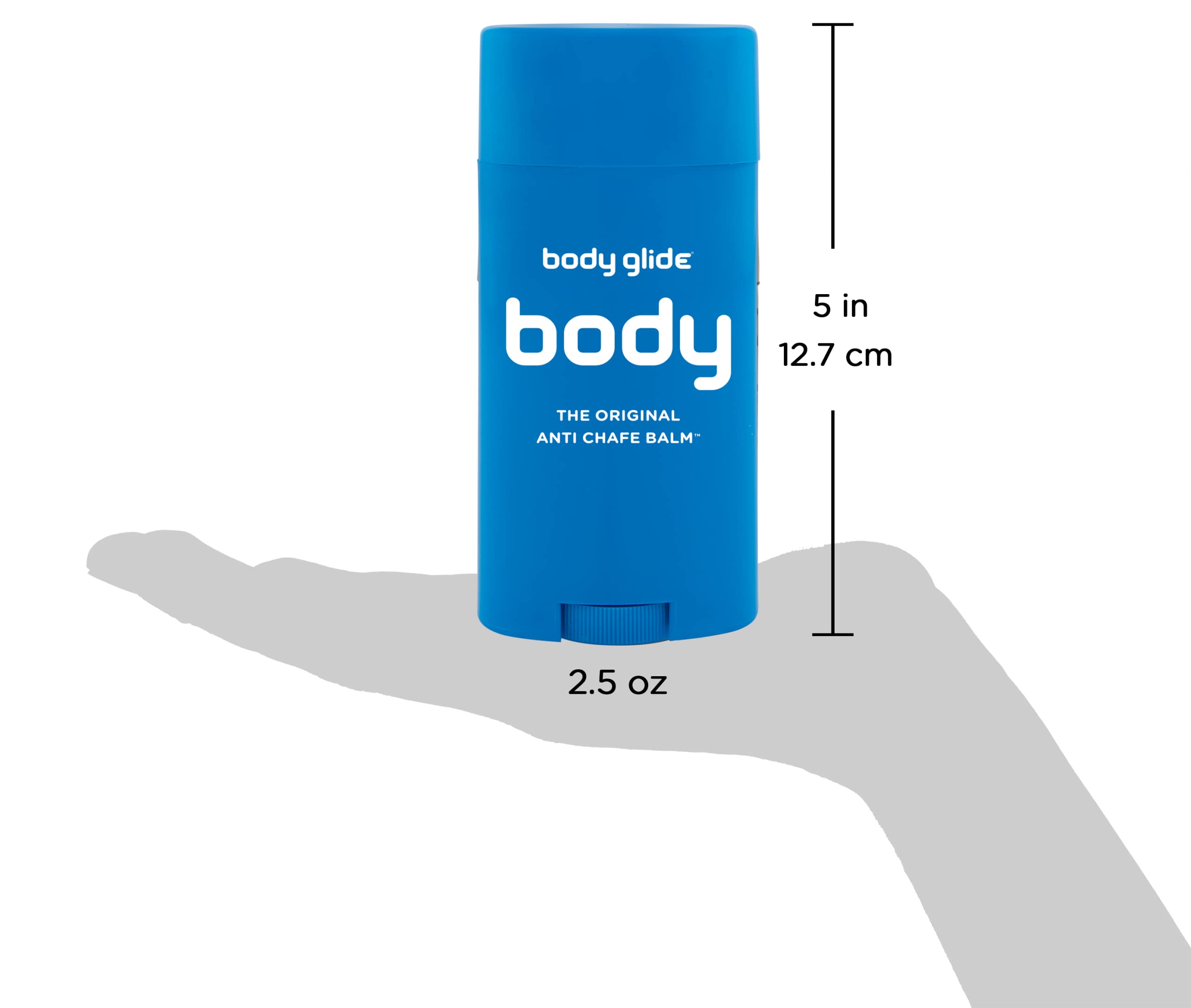 body glide Original Anti-Chafe Balm, 2.5oz & Foot Glide Anti Blister Balm, 0.8oz: Blister Prevention for Shoes, Cleats, Sandals, Boots, high Heels, Cleats, Socks, and Sandals.