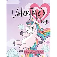 Valentine's Day Coloring Book for Kids: Amazing Valentine's Day Coloring Book for Kids,49 Fun & Cute Valentine Images with Lovely Animals, Unicorn, ... Gift For Girls & Boys,Cute Animals and More