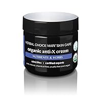 Organic Anti-X (Anti-Wrinkle) Cream by Herbal Choice Mari; 2 fl oz BPA-Free Plastic Jar