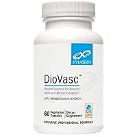 XYMOGEN DioVasc - Support for Healthy Veins, Capillaries, Blood Circulation - Micronized Diosmin for Enhanced Absorption - Blood Flow Supplement Support, Helps Promote Normal Lymphatic Drainage (60 Capsules)