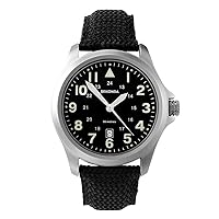 Sekonda Mens 43mm Wingman Pilot Style Watch with Date Window and Nylon Strap 50m Water Resistant