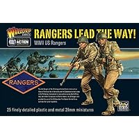 Bolt Action Rangers Lead The Way! US Rangers 1:56 WWII Military Wargaming Figures Plastic Model Kit