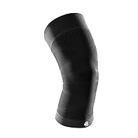 Bauerfeind Sports Compression Knee Support - Lightweight Design with Gripping Zones for Knee Pain Relief & Performance, Black, Size M