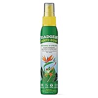 Badger Bug Spray, Non-DEET Mosquito Repellent with Citronella & Lemongrass, Natural Bug Spray for People, Family Friendly Bug Repellent, 4 oz