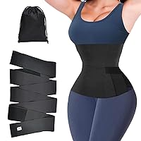 Waist Trainers For Women Belly Fat,2023 Upgraded Waist Wrap for Stomach Wrap,Waist Cinchers,Non-Slip Sweat Band Waist Trainer for Women Plus Size