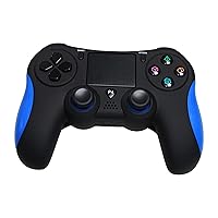 Pyle Wireless Game Controller - High Performance Remote Joystick Game Console Controller Compatible with PC, Android, iOS Console - Dual Vibration, LED Lights, Built-in Speaker, 6-Axis Sensor