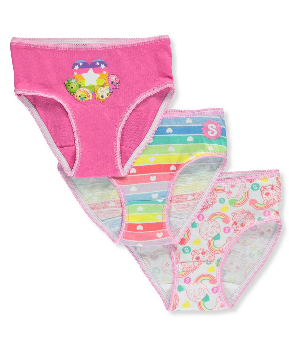Shopkins Girls Stars 3 Pack Underwear Briefs Set