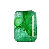 May Birthstone 5.50 Carat. Green Emerald Loose Gemstone for Pendant/Jewelry Making AO-683