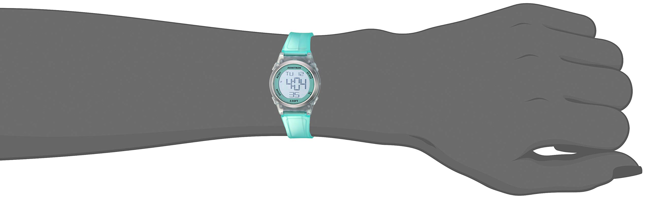 Armitron Sport Women's Digital Chronograph Matte Resin Strap Watch