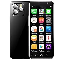 Hipipooo Mini Smartphone Unlocked 4G Mobile Phone 4.0 inches,Dual SIM, 2600mAh Battery,5MP+8MP Camera, OTG, Face Rrecognition, octa-core Android 10.0 backup phone(4GB+128GB)