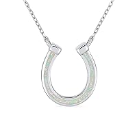 CZ Pave Cubic Zirconia Lucky Good Luck Horseshoe Pendant Necklace Western Jewelry For Women Teen 14K Gold Plated .925 Sterling Silver