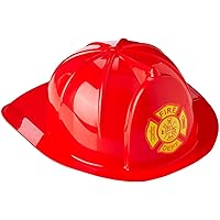 Dress Up America Firefighter Helmet - Fireman's Hat for Adults- Firefighter Costume Accessory - One Size Fits Most