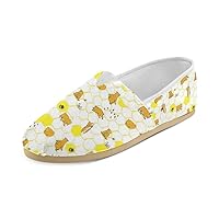 Unisex Shoes Bear and Honey Casual Canvas Loafers for Bia Kids Girl Or Men