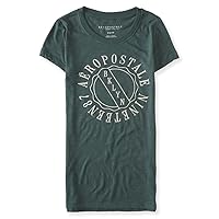 AEROPOSTALE Womens BKLYN Nineteen 87 Embellished T-Shirt, Green, X-Small