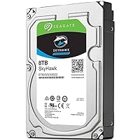 Seagate SkyHawk 8TB Surveillance Internal Hard Drive HDD – 3.5 Inch SATA 6Gb/s 256MB Cache for DVR NVR Security Camera System with Drive Health Management (ST8000VX0022)