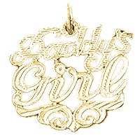 Silver Daddy's Girl Pendant | 14K Yellow Gold-plated 925 Silver Daddy's Girl Pendant