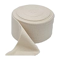 Elastic Tubular Support Bandage - Reusable Elastic Tubular Compression Bandage Roll for Leg, Knee, Thigh, Arm & Elbow - Cotton Spandex, Natural Color (E (3.5 Inches x 33 Feet))