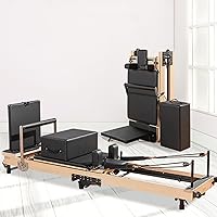 Pilates Reformer, Foldable Pilates Reformer, Pilates Machine & Equipment for Home Use and Gym Workout, New Upgraded Pilates Bed