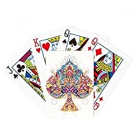 Spade Playing Cards Geometric Pattern Poker Playing Magic Card Fun Board Game
