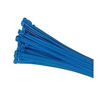 100 x Blue Nylon Cable Ties 300 x 4.8mm / Extra Strong Zip Tie Wraps