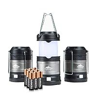 Pop-Up IPX4 Water-Resistant LED Lantern with 4 Light Modes - 3 Pack