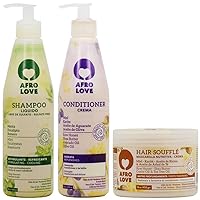 Afro Love Shampoo & Conditioner + Hair Souffle 16oz 