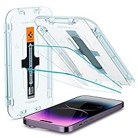 Spigen Tempered Glass Screen Protector [GlasTR EZ FIT] designed for iPhone 14 Pro Max [Case Friendly] - Sensor Protection / 2 Pack
