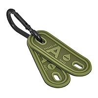 HAZARD 4 Blood-Type Lacer Tactical Multi-Position Marker 2-pack: A Negative - OD Green