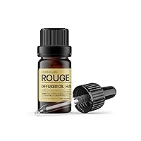 Rouge Diffuser Oil, Ambroxan Molecule-Based Scent, Saffron, Jasmine, Cedarwood Essential Oils Blend for Ultrasonic Diffuser Scent Projects(.33 oz/10 ml)
