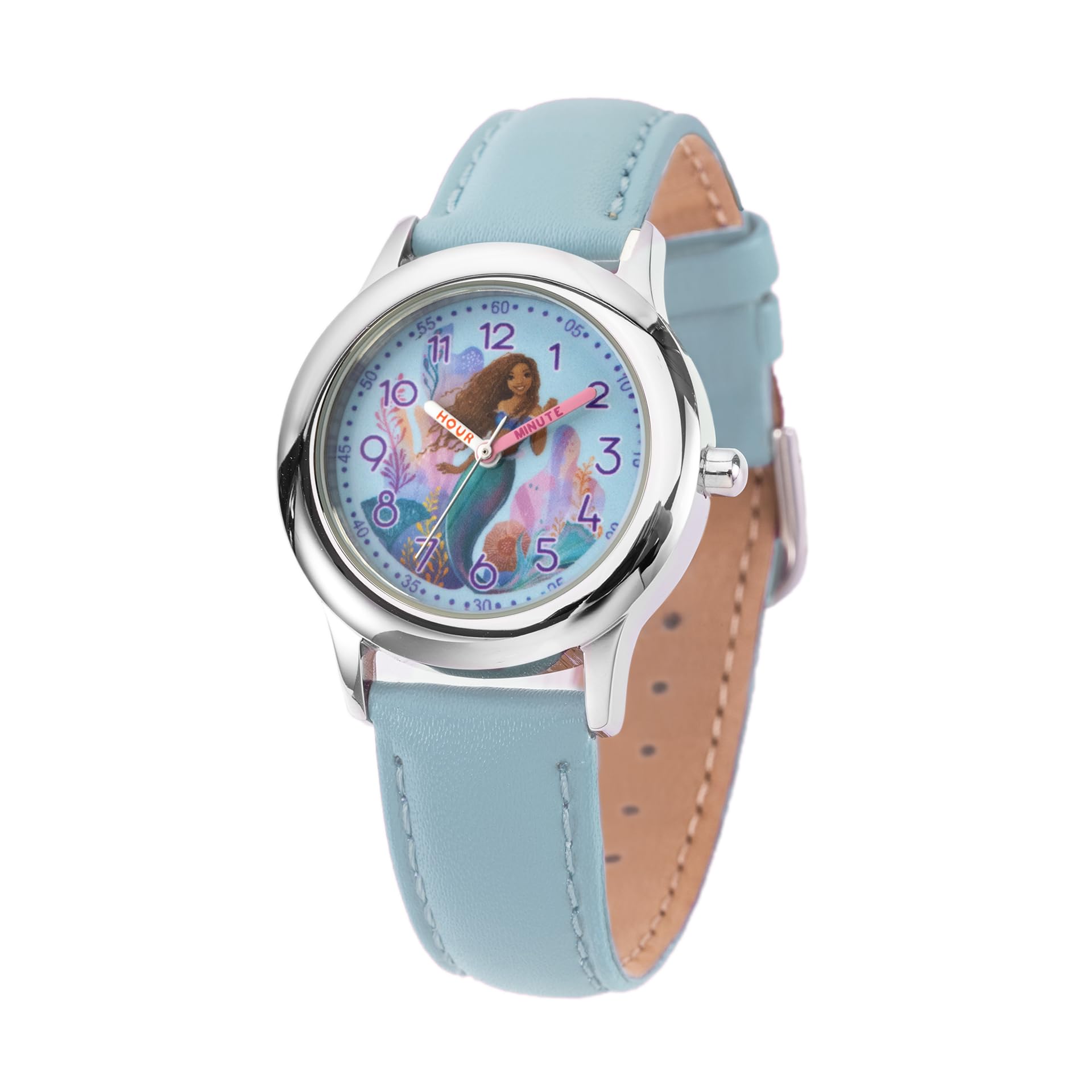 Disney The Little Mermaid Live Action Kids' Time Teacher Analog Quartz Watch