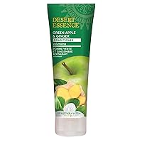Desert Essence Green Apple & Ginger Conditioner - 8 Fl Ounce - Volume for Fine Hair - Moisturizing - Thickening - Volatizing - Extracts & Oils - Vitamins - Antioxidants - Smooth & Silky